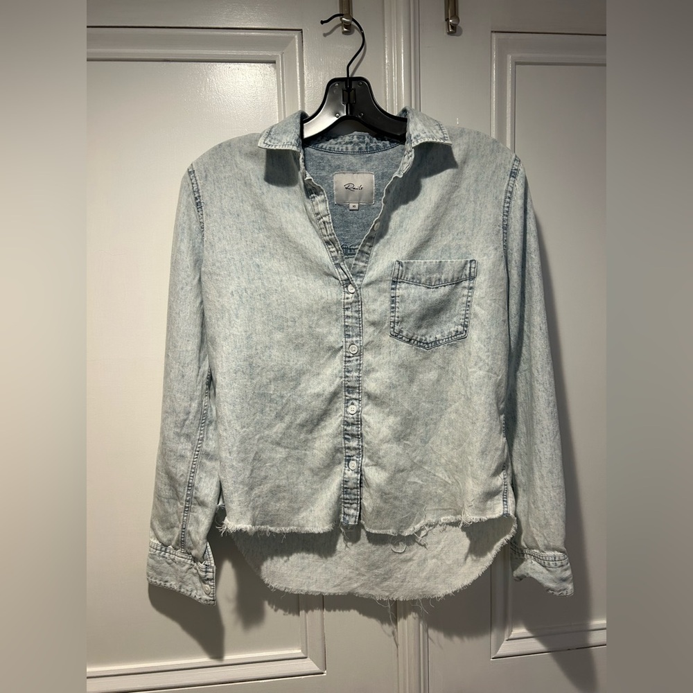 Rails Sky Blue Button-Up
